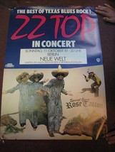 ZZ Top Concert Poster Rose Tattoo The Best Of Texas Blues - £138.23 GBP