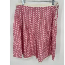 Boden Skirt Womens Size 12 R Pink White Knee Length Side Button Flare Co... - $25.04