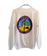 Vtg 90&#39;s Operation Desert Shield Sweatshirt Sz M 38-40 Hanes Made USA Da... - $76.00