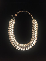 Vintage 60s Segmented Gold Spine Choker Necklace