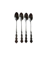 Iced Tea Spoons Oneida VALERIE Distinction Deluxe Stainless 7 5/8&quot; Lot X 4 - $18.76