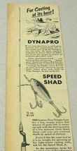 1952 Print Ad True Temper Speed Shad Fishing Lures &amp; Dynapro Rods Geneva,OH - £8.57 GBP