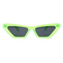 Hell Neon Bunt Sonnenbrille Geometrisch Trapezoid Form UV 400 - £10.18 GBP