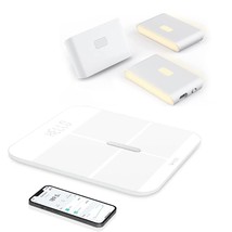 White Wyze Smart Scale And Three Wyze Night Lights. - $76.35