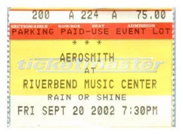 Aerosmith Concert Ticket Stub Septembre 20 2002 Cincinnati Ohio - £27.65 GBP