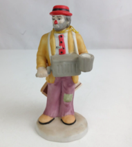 Vintage 1984 Emmett Kelly Jr Collection EKJ Street Organ Grinder 5.5&quot; Figurine - £11.62 GBP