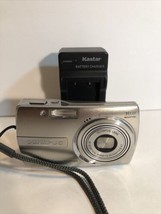 Olympus Stylus 1000 10.0MP Digital Camera - Silver W Charger Tested - £37.20 GBP