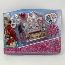 Disney Princess Beauty Kit Girls Ages 5+ Nails Stickers Gloss Jewelry New in Box - £9.66 GBP