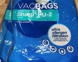 Sharp PU-2 Upright Vacuum Bags-Ultra Allergen Filtration 3Pack Filtratio... - $15.18