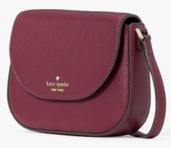 Kate Spade Leila Mini Flap Crossbody Dark Purple Leather WLR00396 NWT $239 FS - £79.12 GBP