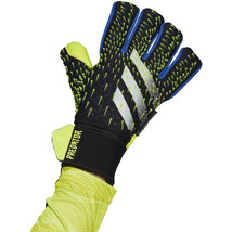 Adidas Men&#39;s Predator Fingersave Goalkeeper Gloves GK3522 Black/Yellow  Size 12 - £140.12 GBP