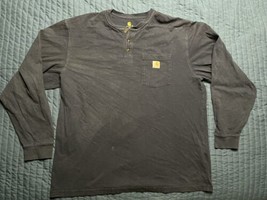 Carhartt Original Fit Long Sleeve T Shirt Men’s XL Blue - $11.88