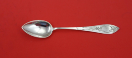 Norwegian Sterling Silver Coffee Spoon brite-cut frosted by Th. Ystade 5&quot; - $58.41