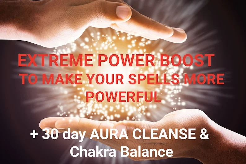 SPELL BOOSTER Permanent Premium Ritual on Same Day cast 30 day Aura monitoring - £156.21 GBP