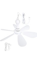 Portable Ceiling Fan Mini USB Tent Fans for RV Camping Outdoor Gazebo Ca... - £10.84 GBP