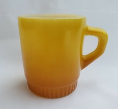 Anchor Hocking Fire King Coffee Mug Orange Brown USA - £23.64 GBP