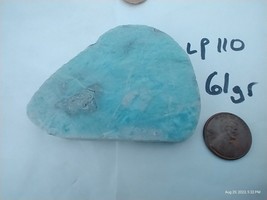 Atlantis Dolphin Stone Larimar Natural Authentic Slab Rough Blue Gem Stone 61 gr - £53.43 GBP