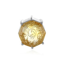 Jewelry of Venus fire Pendant of Goeddess Skuld Citrine silver pendant - £555.06 GBP