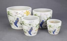 AA Importing Birds and Flowers Set of 4 Planters - £141.49 GBP