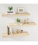 Wall Shelves: Three Floating Shelves For The Wall; Wall Mounted Wood She... - $39.96