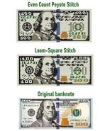 100 dollar bill Loom-Even Peyote Stitch Beaded Mini Banner Tapestry Patt... - $8.13 CAD+