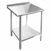 Stainless Steel Kitchen Island Prep Table 2 Tier Storage Pro Workstation 30 x 24 - £251.78 GBP