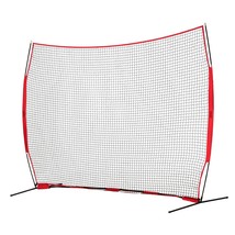 VEVOR Barricade Backstop Net, 12x9 ft Ball Sports Barrier Netting, Portable Prac - £109.28 GBP