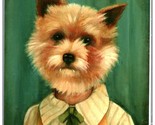 Emily Winfield Martin 8&quot;x10&quot; Art Illustration Print Dog in Shirt and Tie - £8.57 GBP