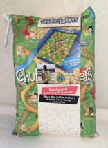 Chutes &amp; Ladders Backpack Game Beach Towel Set 58 in x 58 in Towel Tote Game Pcs - £18.97 GBP