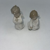 LLARDO Porcelain Figurines #1604 Set Of 2 Angel Ornaments 2&quot; NO BOX SPAIN - £27.15 GBP