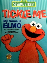 Tickle Me My Name is Elmo Sesame Street Storybook Classic Bedtime Story Toddler - £2.36 GBP