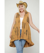 Women&#39;s Long Flattering Silhouette Sleeveless Cardigan - €23,11 EUR