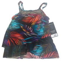 Miraclesuit Swimwear MIRAGE Tankini Top Womens Size 10 Underwire Jungle 6530241 - $57.65