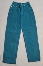 Vintage Guess George Marciano Green Denim Jeans Size 14 - £22.12 GBP