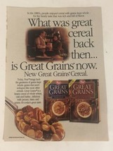 Vintage Post Great Grains Cereal print ad 1992 ph3 - £5.44 GBP