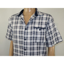 Men 2pc Walking Leisure Suit Short Sleeves By DREAMS Checker 282-00 Black White image 5