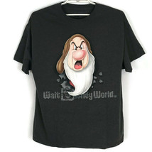 Disney Parks Womens Mens Shirt Size XL Unisex Gray Short Sleeve Grumpy Tee Shirt - £12.46 GBP