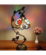 Beautiful Tiffany Stained Glass Mosaic Bedside Table Desk Lamp - $154.93 CAD