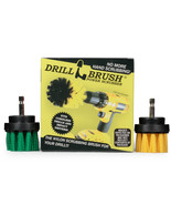 2 Pack Drillbrush Kit - 2in Green Medium Stiffness Brush and 2in Yellow ... - £10.42 GBP