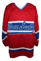 Any Name Number Nova Scotia Voyageurs Retro Hockey Jersey Carbonneau Red  image 4