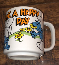 Wallace Berrie 1982 Smurfs Made In Korea Vintage Mug - $13.88