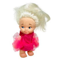 UD CO Pee Wee Doll 1965l 3.5” Ballerina Red Tutu Blue Eyes Blonde Miniature - £12.66 GBP