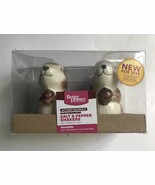Squirrels Salt Pepper Shakers Better Homes &amp; Gardens Earthenware New Vin... - $206.98 MXN
