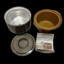 Vintage Rival Crock-Ette 1 Quart Pot Stoneware Slow Cooker Model 3200 Te... - £27.90 GBP