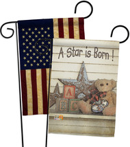 A Star is Born! - Impressions Decorative USA Vintage - Applique Garden Flags Pac - £24.61 GBP