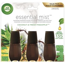 Air Wick Essential Mist Oil Fragrance Refills, Coconut &amp; Fresh Pineapple... - £19.94 GBP