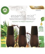 Air Wick Essential Mist Oil Fragrance Refills, Coconut &amp; Fresh Pineapple... - £19.87 GBP