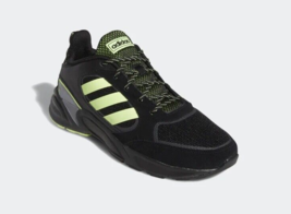 Adidas 90s Valasion Sneaker Black/Hi Res Yellow/Grey Three Authentic #13... - £45.30 GBP
