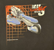 Heat Guy J T-Shirt Vintage Anime Mecha Motorcycle Black Shirt Delta Tags L Large - £37.35 GBP