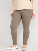 Old Navy Extra High Rise Stevie Skinny Ankle Pants Women 2X Taupe Ponte Knit NEW - £20.97 GBP